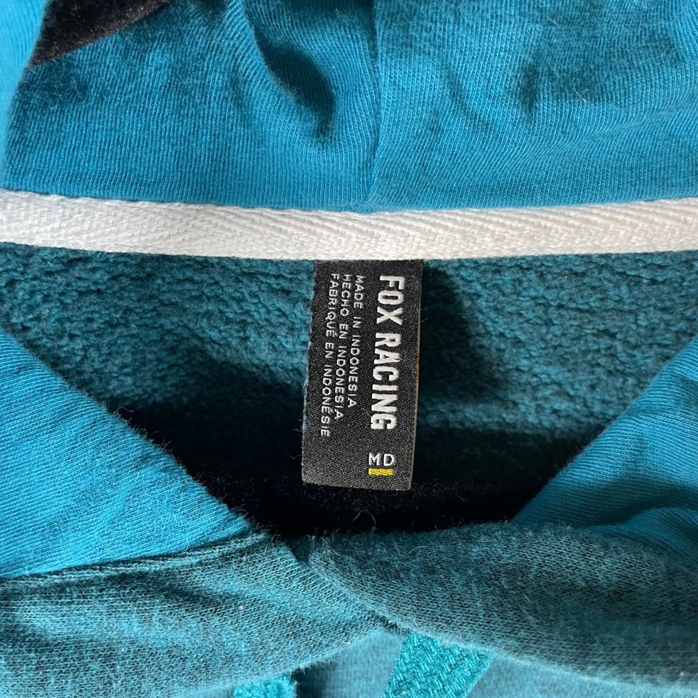 fox racing womens hoodie boundary pullover heather maui blue M motocross gncc - Picture 2 of 8